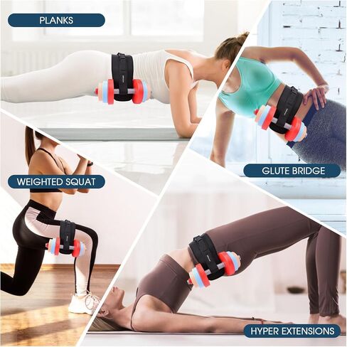 Hip Thrust Belt - With Slip Padding, Upgraded Wider Dumbbell Hip Trainer, More Comfortable - Home Gym Exercise Workout Hip Thrust Belt in Saudi Arabia