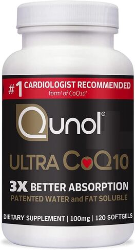 Body Care,CoQ10 100 mg Softgels, 3X Absorbed CoQ10 Supplement - Antioxidant Supplement,120 (Pack of 1) in Saudi Arabia