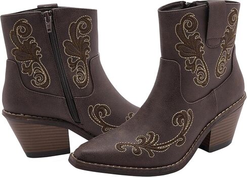 Western Boots for Women - Ankle Style Cowgirl Boots - Arlene - Comfortable Women Cowboy Boots for Women & Teen Girls - Women Cowgirl Boot in Saudi Arabia