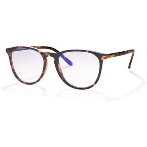 BluBlocker Hyde Park Tech Glasses (Demi-Tortoise): Healthier Eyes and Better Sleep. Blue Light Glasses for Computer, TV, Gaming.