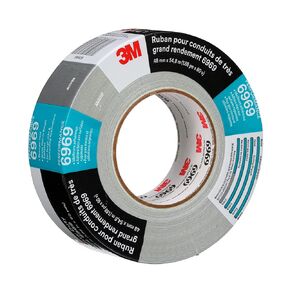 3M TALC Extra Heavy Duty Duct Tape 6969, Silver, 48 mm x 54.8 m, 10.7 mil