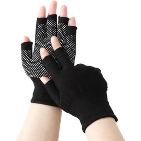 Andy's Orchids Lightweight Cycling Gloves, Half Finger Bicycle Gloves, Work Mittens, Breathable Outdoor Gym Sports Yoga Nylon Gloves Bicycle Equipment Fishing Accessories for Men and Women