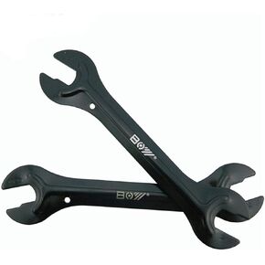 Dreamcolor 2 PCS Bicycle Wheel Hub Axle Cone Adjuster Wrench Pedal Spanner Repair Tool 13,14,15,16mm