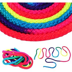 Alomejor Gymnastics Rope Rainbow Color Rhythmic Gymnastics Rope Solid Competition Arts Training Rope