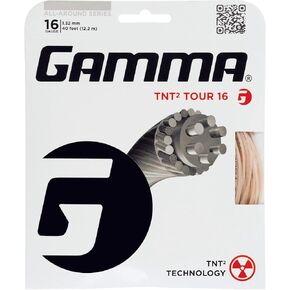 Gamma TNT2 Tour 16G Tennis String, Natural