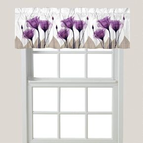 Laural Home Gentian Hope Window Valance, Purple in Saudi Arabia