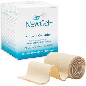 NewGel+ 24" X 2" Abdomen/Extremity Silicone Strip - BEIGE (1 Strip per box)