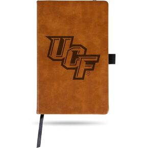 Rico Industries NCAA Central Florida Knights Brown Laser Engraved Small Notepad Jounral/Notepad 8.25" x 5.25"- Office Accessory