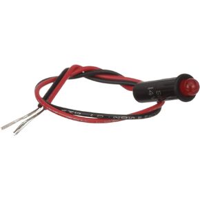 Seachoice LED Red Indicator Light, 14V, 6 in. Lead Wires, 1/4 in. Light