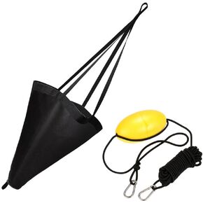 Drift Sock Sea Anchor Drogue with 30ft Kayak Tow Rope Line Buoy Ball Float Leash Sea Brake System for Marine Boat/Yacht/Jet Ski/Inflatable/Power Boat/Sail Boat