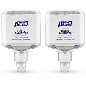 PURELL Advanced ULTRA NOURISHING Hand Sanitizer Foam, Fragrance Free, 1200 mL Hand Sanitizer Refill for PURELL ES4 Manual Hand Sanitizer Dispenser (Pack of 2) - 5057-02