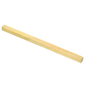 PATIKIL 5/16 x 5/16 x 12" H59 Brass Flat Bar, Solid Square Mill Stock for Crafting Maintenance Electrical Architectural Decoration, Brass