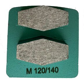 (9-Pack) Premium Diamond Grinding Discs Grinder Pads Compatible with Husqvarna PG Floor Grinders, Grinding Concrete Floor, Standard Bond, 120/140 Grit