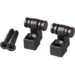 1 Pair Nickel-Black Metal Roller String Trees for Guitar