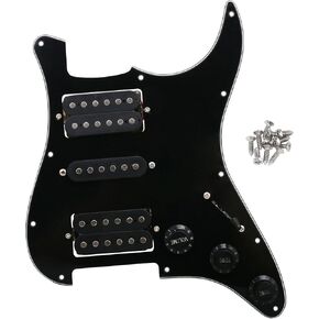 مجموعات بيك جارد محملة بثلاث طبقات مع لاقط التحميل المسبق HSH للجيتار الكهربائي أسود 280 × 215 ملم in Kuwait