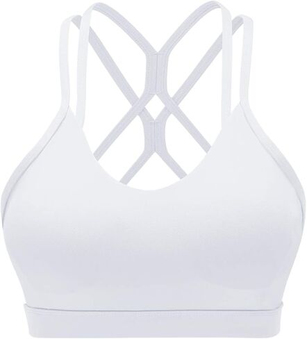 حمالة صدر رياضية من LUREME للنساء ذات ظهر متقاطع ومنخفضة التأثير للتمرين مع أكواب قابلة للإزالة (sb000002) in Kuwait