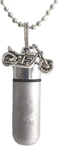 Motorcycle Urn Necklace-Mens Cremation Jewelry Pendant for Ashes of Loved One,Memorial Jewelry,Keepsake Jewelry in Saudi Arabia