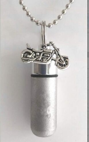 Motorcycle Urn Necklace-Mens Cremation Jewelry Pendant for Ashes of Loved One,Memorial Jewelry,Keepsake Jewelry in Saudi Arabia