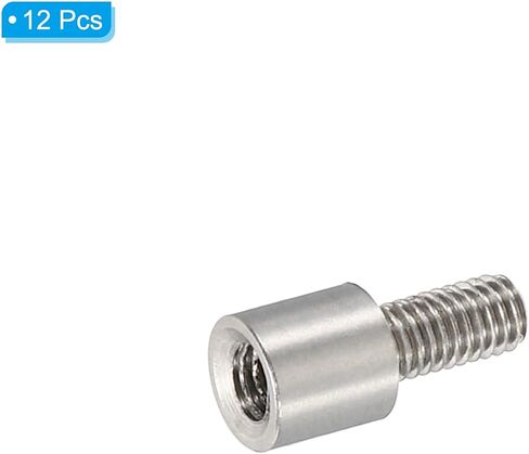 PATIKIL 12pcs M3 Standoffs, M3 5+6mm Spacer Standoffs Aluminium Threaded Standoffs Screws Kit 3mm ID 5mm OD Metric Male Female Thread Adapters for Circuit Board PCB RC Drones Motherboard in Saudi Arabia