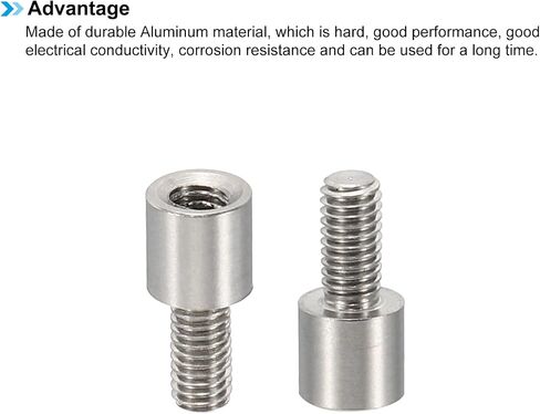 PATIKIL 12pcs M3 Standoffs, M3 5+6mm Spacer Standoffs Aluminium Threaded Standoffs Screws Kit 3mm ID 5mm OD Metric Male Female Thread Adapters for Circuit Board PCB RC Drones Motherboard in Saudi Arabia