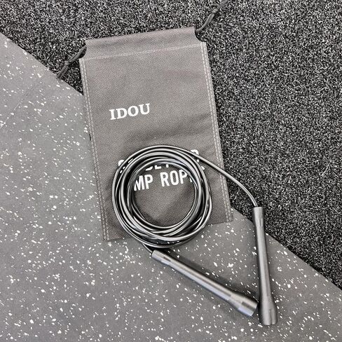 | Black 5mm PVC Jump Ropes for Fitness | Indoor/Outdoor Adjustable Boxing Jump Rope w/Unbreakable Handles & Ultra-Durable Non-Kinking PVC | Skipping Rope for Men & Women & Speed Jump Rope in Saudi Arabia