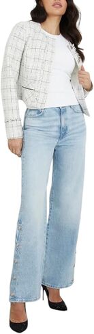 GUESS Women's Long Sleeve Sofia Tweed Jacket in Saudi Arabia
