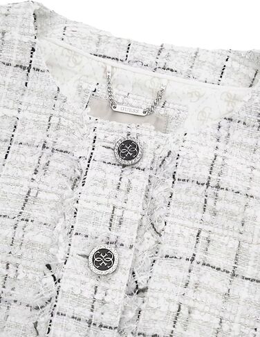 GUESS Women's Long Sleeve Sofia Tweed Jacket in Saudi Arabia