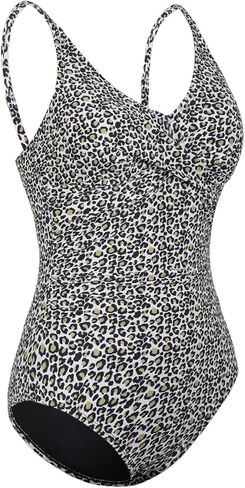 Hilor المرأة قطعة واحدة المايوه مثير التخسيس لباس سباحة تويست البطن التحكم الخامس الرقبة ثوب سباحة مونوكيني in Kuwait