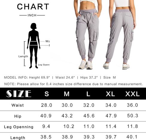 smawell Women Cargo Hiking Pants Lightweight Travel Joggers for Women Summer in Saudi Arabia