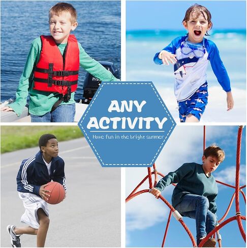 قميص سباحة للأولاد من MEETWEE Boy Rash Guard، عامل حماية من أشعة الشمس 50+، قميص سباحة سريع الجفاف بأكمام طويلة/قصيرة للأطفال in Kuwait