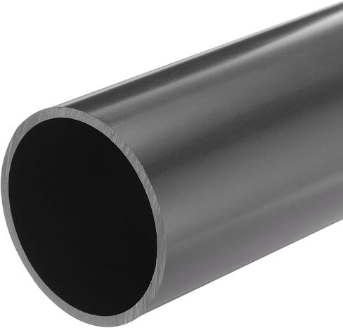 MECCANIXITY PVC Rigid Round Pipe 57mm ID 63mm OD 20cm/8" Length Dark Grey High Impact for Water Pipe, Crafts, Cable Sleeve in Saudi Arabia