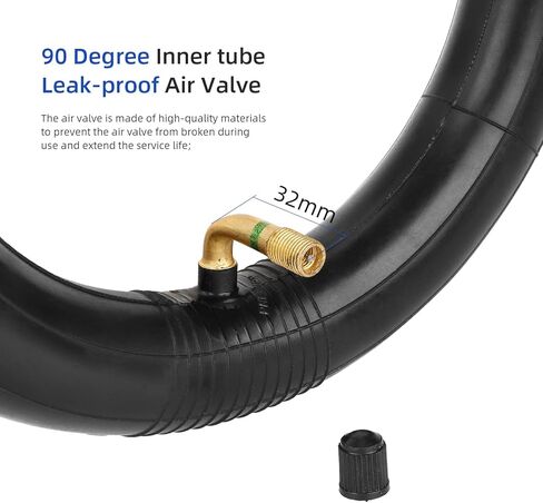 ulip 8.5x3 Scooter Tire with 81/2*2(50-134mm) Inner Tube with 90 degree for VSETT 8 9 Macury Zero 8 9 Electric Scooter Accessories Off-road Rear Front Wheel Replacement Tire(2 Tires and 2 Inner Tubes) in Saudi Arabia