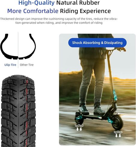 ulip 8.5x3 Scooter Tire with 81/2*2(50-134mm) Inner Tube with 90 degree for VSETT 8 9 Macury Zero 8 9 Electric Scooter Accessories Off-road Rear Front Wheel Replacement Tire(2 Tires and 2 Inner Tubes) in Saudi Arabia