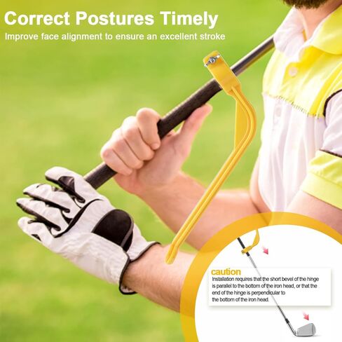 4 PCS Golf Swing Training Aid Arm Band Trainer Golf Swing Correcting Trainer Tool Golf Accessories for Men Women Golfer Beginner Practice(Yellow and Black) in Kuwait