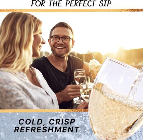 Freezable Wine Chillers by Sippin'It - 2 Piece Wine Party Pack - Wine Cooler Sleeve and Portable Wine Chiller Travel Bag - Keep Chilled Wine Cold - Reusable for Picnics, BBQ's, Camping or Boating. in Saudi Arabia