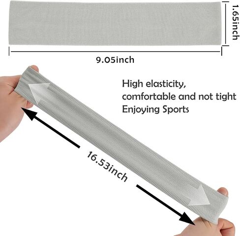 Workout Headbands Non Slip Headband Sport Headbands Sweatbands Elastic Sport Hair Bands for Sports Travel Indoor Fitness Gym in Saudi Arabia