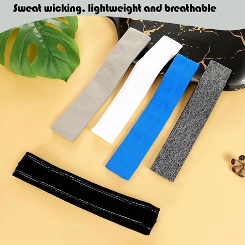 Workout Headbands Non Slip Headband Sport Headbands Sweatbands Elastic Sport Hair Bands for Sports Travel Indoor Fitness Gym in Saudi Arabia