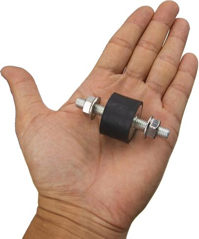 4Pcs M8x23 Rubber Studs Shock Absorber Anti-Vibration Isolator Mounts, 30x20mm Rubber Cylindrical Vibration Isolation Mount with Locknut(VV) in Saudi Arabia