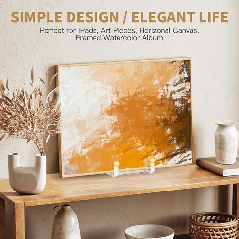 2 حزمة حامل لوحة للعرض، 6 بوصة حامل مربع من الأكريليك الشفاف حامل إطار الصورة حامل حامل حامل للكتاب، لوحة زخرفية، لوحة، صورة، طبق in Kuwait