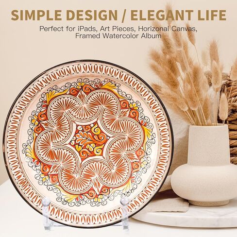 2 حزمة حامل لوحة للعرض، 6 بوصة حامل مربع من الأكريليك الشفاف حامل إطار الصورة حامل حامل حامل للكتاب، لوحة زخرفية، لوحة، صورة، طبق in Kuwait