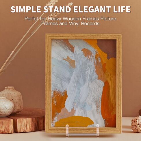 2 حزمة حامل لوحة للعرض، 6 بوصة حامل مربع من الأكريليك الشفاف حامل إطار الصورة حامل حامل حامل للكتاب، لوحة زخرفية، لوحة، صورة، طبق in Kuwait