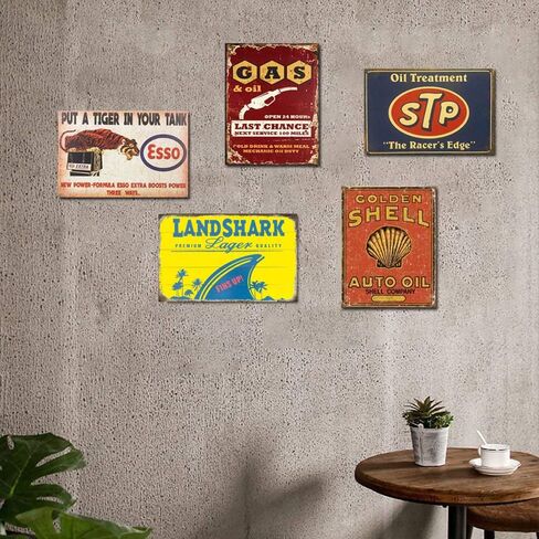 Vintage Landshark Beer Decor Tin sign Retro Metal Signs Man Cave Decor 8X12Inch Bar Sign in Saudi Arabia