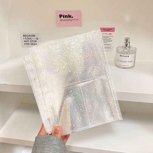10pcs Inner Sleeves-Heart For Kpop Photocard Holder Book Set A5 Binder Photocard Album 6 Ring Photocard Binder，Holds up to 40 cards in Saudi Arabia
