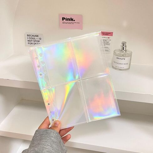 10pcs Inner Sleeves-Heart For Kpop Photocard Holder Book Set A5 Binder Photocard Album 6 Ring Photocard Binder，Holds up to 40 cards in Saudi Arabia
