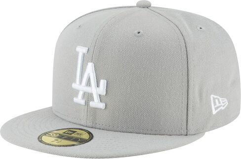 New Era Men's Fitted hat Los Angeles Dodgers Gray/White Cap 11591145 (7 in Saudi Arabia