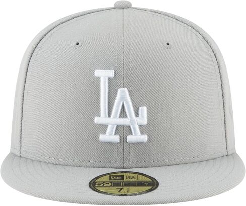 New Era Men's Fitted hat Los Angeles Dodgers Gray/White Cap 11591145 (7 in Saudi Arabia