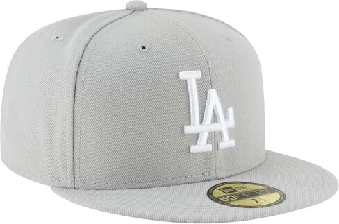 New Era Men's Fitted hat Los Angeles Dodgers Gray/White Cap 11591145 (7 in Saudi Arabia