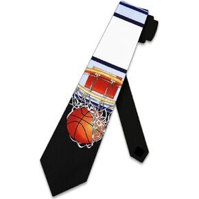 Basketball Tie Hoops Net backboard ball Necktie Mens tie