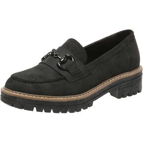 Penny Loafers for Women Comfort Suede Platform Chunky Slip on Moccasin Shoes for Work, Causal Women's Lug Sole Loafers US Size 5-12