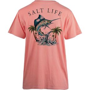 Salt Life Men's Sailin Palms Short Sleeve Boyfriend Tee